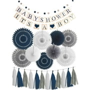 MEANT2TOBE Blue Elephant Baby Shower Decorations for Boy - Perfect for It's a Boy Party, Christmas Gifts, and Baby Shower Decor